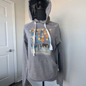 Blue 84 hoodie kodiak alaska women's small grey lightweight